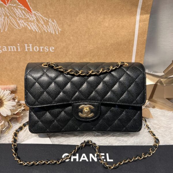 CHANEL 經典CF23黑金 晶片ATE開