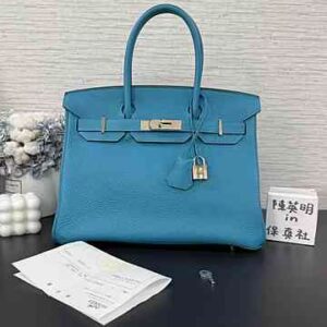 Hermès Birkin30松石藍(19912)