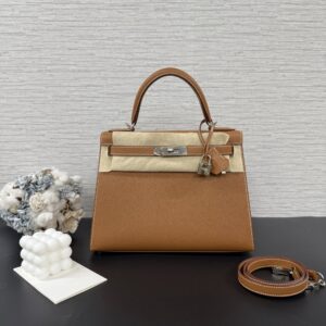 Hermès Kelly28金棕