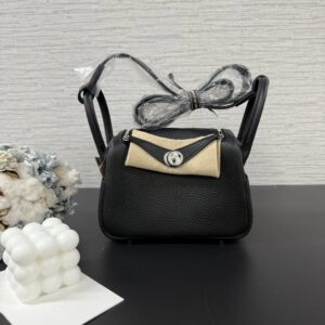 Hermès 全新二代MiniLindy黑銀(22023)