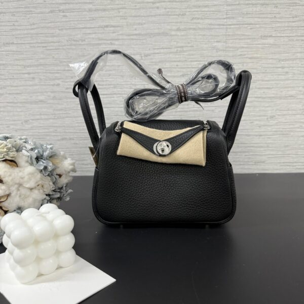 Hermès 全新二代MiniLindy黑銀(22023)