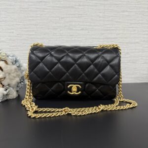CHANEL 22K金柱調節口蓋包(22065)