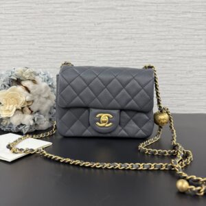 Chanel 金球方胖錫器灰(21928)