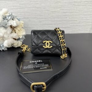 CHANEL 荔枝鏈條卡包