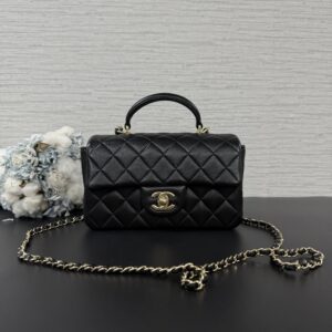 CHANEL 手柄大mini黑金