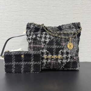 CHANEL  毛呢22BAG中號(22046)
