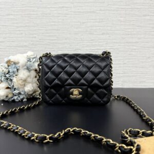 Chanel 經典方胖黑金(22455)