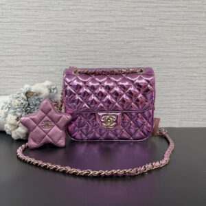 CHANEL  漆皮星星子母口蓋包(22390)