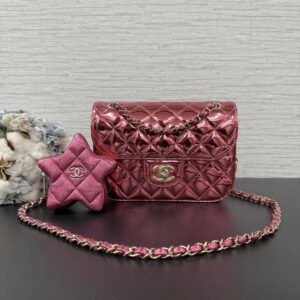 CHANEL 漆皮星星子母口蓋包(22993)