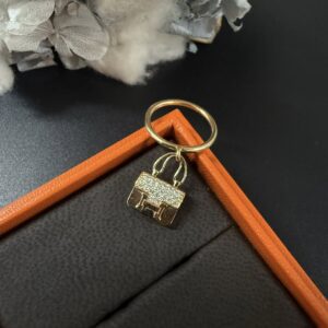 HERMES comstance康康半鑽戒指(21307)
