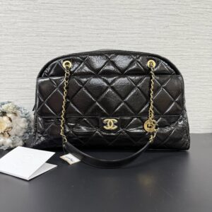 CHANEL 油蠟保齡球包(23079)