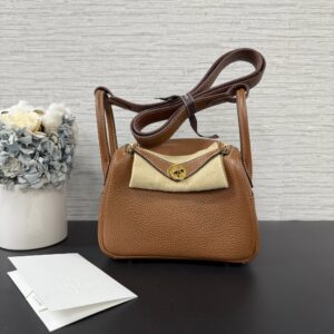 Hermès MiniLindy金棕(23259)