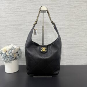 CHANEL 全新25P寬背袋hobo(23310)