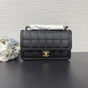 CHANEL 全新冰格口蓋黑金(23325)