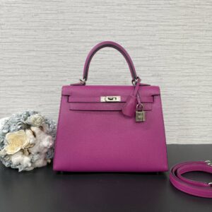 Hermès Kelly25玫瑰紫L3(23517)