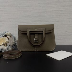 Hermes 全新Halzan25象灰(23757)