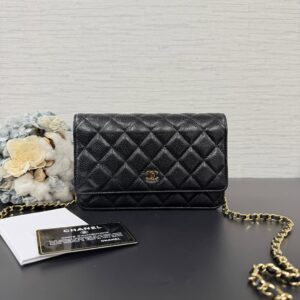 CHANEL 經典發財WOC黑金(23750)