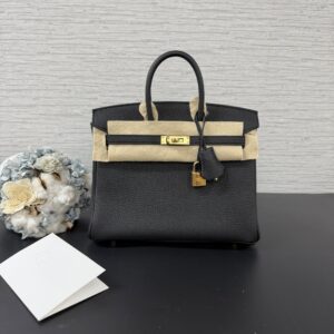 Hermès 全新Birkin25黑金(23560)