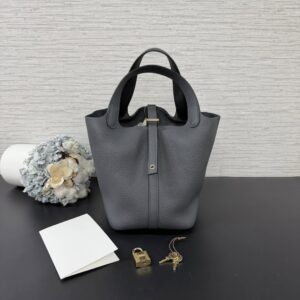 Hermès 全新Picotin18 石墨灰(23607)
