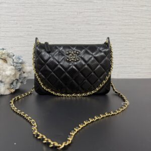 CHANEL 全新25C雙c LOGO鏈條包(23637)