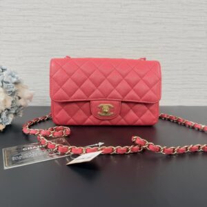 CHANEL CF大mini玫紅(23653)