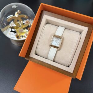 HERMES 全新Cape cod 31mm玫瑰金鑽錶(24182)