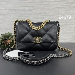 CHANEL 19bag 26黑金 (24679)