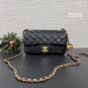 CHANEL 金球大mini 黑金(25319)