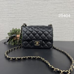 CHANEL 經典方胖黑金(25404)