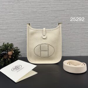HERMES MINI evelyne 奶油白(25292)