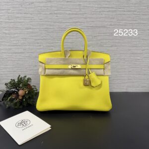 Hermès 全新Birkin25 檸檬黃(25233)