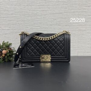 CHANEL BOY25黑金 (25228)