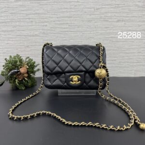 Chanel 金球方胖黑金(25288)