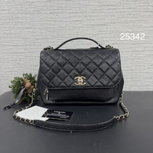 CHANEL Affinity 郵差包黑金(25342)