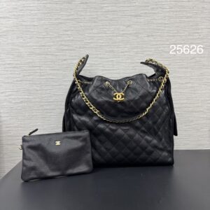 CHANEL 25bag大號黑金(25626)