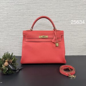 HERMES KELLY32蜜桃粉(25634)