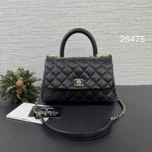 Chanel CoCoHandle 24 黑金(25475)