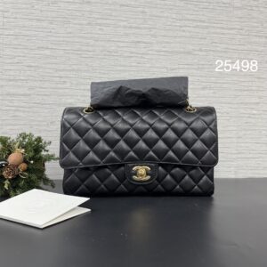 CHANEL 全新經典CF25黑金(25498)