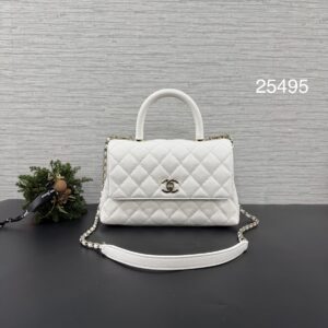 Chanel CoCoHandle 24 白金(25495)