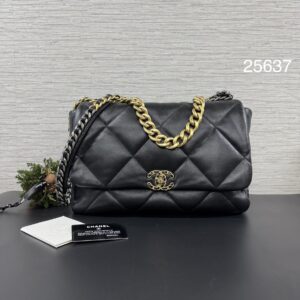 CHANEL  19BAG36黑金(25637)