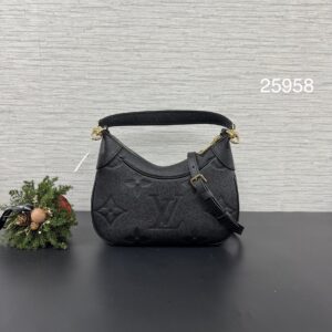 LOUIS VUITTON  全新黑壓紋Bagatelle(25958)