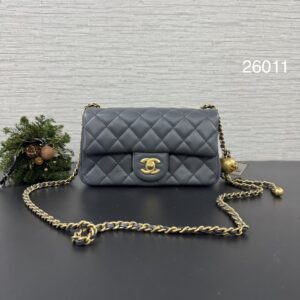 CHANEL 全新金球大mini 霧霾灰(26011)