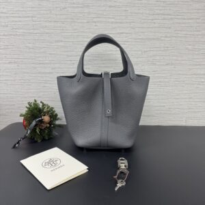 Hermès 全新Picotin18 石板灰(25978)