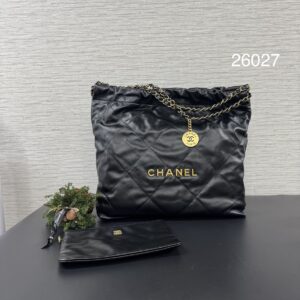 Chanel 22BAG黑金中號(26027)