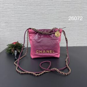 CHANEL 22bag mini 暈染粉(26072)