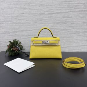Hermès MiniKelly二代那不勒斯黃(26205)