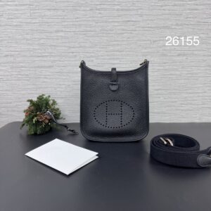 HERMES mini evelyne 黑金(26155)