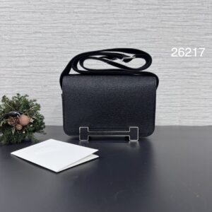 Hermes Geta木屐包黑銀(26217)