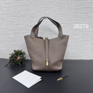 Hermès Picotin22 象灰金(26279)