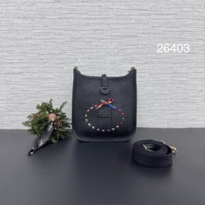 HERMES mini evelyne黑金(26403)